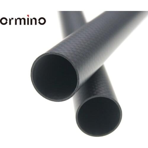 Ormino 2PCS 25mm 3K Carbon Fiber Tube Quadcopter Hexacopter Frame arm Landing Gear Rc Drone kit Multicopter Diy 25mmX21mm tube