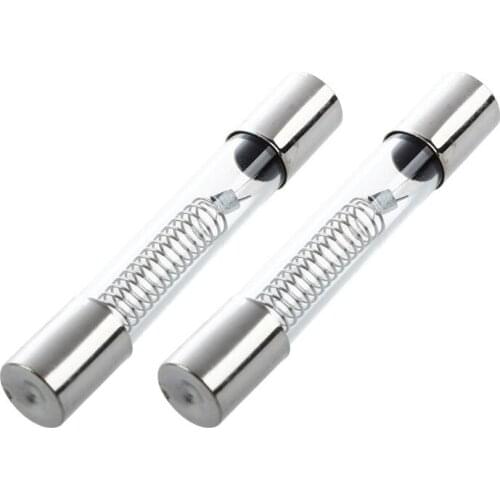 2 x 0.65A 5KV 6mm x 40mm Axial Glass Fuse Tubes for miniwave Oven