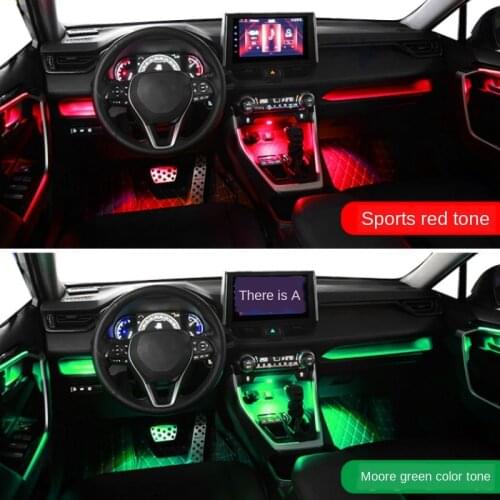 Instrument Dashboard Panel Trim Atmosphere Light For Toyota RAV4 2019 Car Side Driver Instrument Lamp Strip For Toyota RAV4 2020