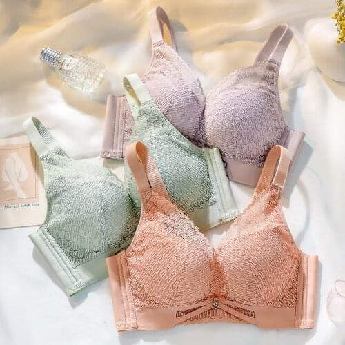 Simple Without Steel Ring Bra Womens Comfortable And Breathable Underwear New Soft And Sagging Prevention Wrapped Chest