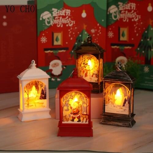 YO CHO Christmas Decoration Christmas Candle LED Tea Light Led Candles Christmas Tree Decoration Merry Christmas Home Xmas Decor