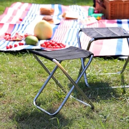 Camping Stool, Folding Samll Chair Portable Outdoor Stool with Carry Bag for Camping Fishing Hiking Gardening, S, L, XL