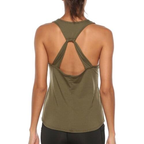 Loose Tank Tops Women Sexy Sleeveless Backless Shirt Knotted Vest Tops Blouse Female T- Shirt For Women