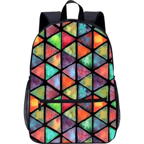 School Trending Products Personality Triangle Student Backpack Designer College Laptop Book Bag New Arrival
