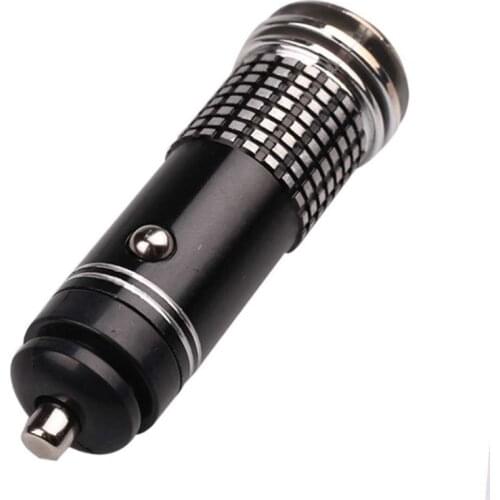 Universal Auto Car Fresh Mini Air Purifier 12V Ionic Purifier Oxygen Bar Ozone Ionizer Cleaner(Black)