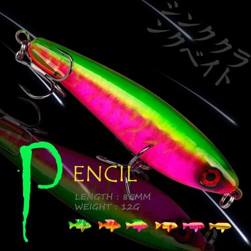 WALK FISH Pencil Floating Fishing Lure Artificial Bait 85MM 12G Minnow Japanese Design Hard Bait Fishing Accessories Tackle