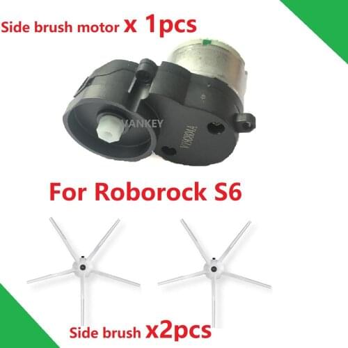 Side Brush Gear Box Motor Assembly for XIAOMI Roborock S60 S61 S65 Robot Vacuum cleaner Side Brush White Spare Parts Gearbox