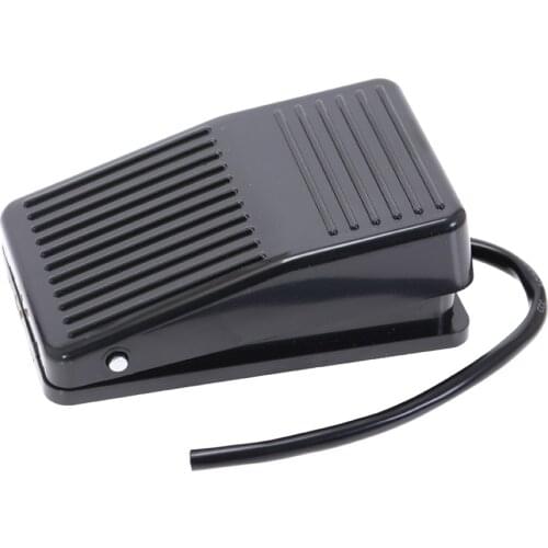 1pcs SPDT Plastic Momentary Electric Power Foot Pedal Switch 10A/250VAC Black 1NO1NC with 13cm Cable