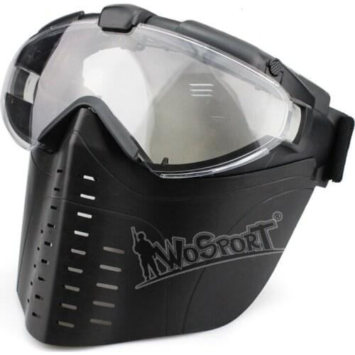 2019 Mens Tactical Mask Wosport Ma-24 Antifog Mask Fully Armed Tactical Mask Military Fan Cs Cosplay Safety PC Mask