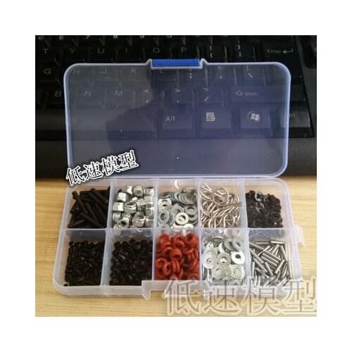 340PCS screws box screw nut bolt pin shim gasket combination 08027 02053 02037 02055 02078 02098 02099 For HSP 1/10 RC Car