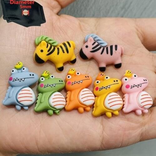7PCS Resin Cute Cartoon Fridge Magnetic Sticker Kawaii Dinosaur Horse Bird Refrigerator Magnet Kawaii Stationery Toy Party Gifts