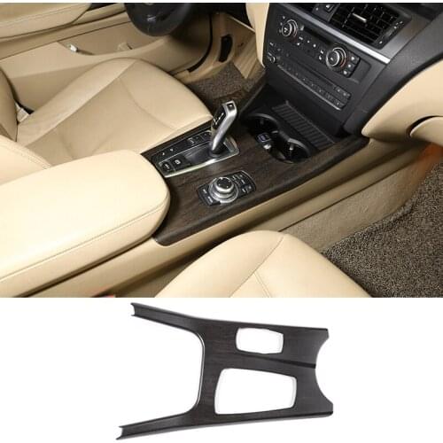 ABS Car styling Gear Shift Knob Panel Trim Cover for BMW X3 F25 X4 F26 2011-2017 LHD Car Interior Accessories 3 styles