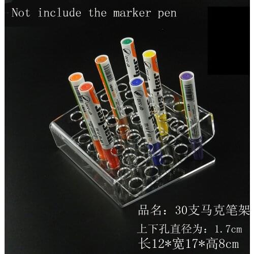 Acrylic 30 position Pen holder for Marker Pen Display Multi-Functional Exhibition Stand Jewelry Display Holder Shelf