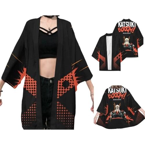 Anime My Hero Academia Midoriya Izuku Todoroki Shoto Cosplay Costumes Cloak Bakugou Katsuki Cardigan Pajamas Bathrobe Kimono