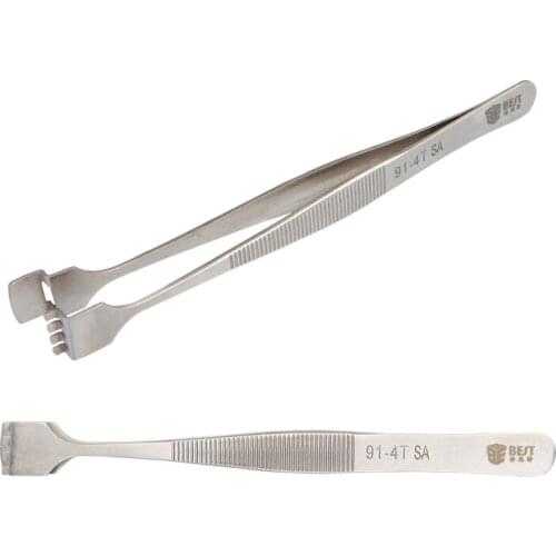 Anti-corrosion Anti-acid High Quality Stainless Steel Gripping Silicone Wafer Electric Tweezers Assembly Tools