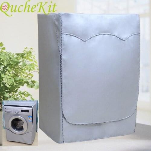 Automatic Roller Washer Waterproof Dust Cover Case Home Sunscreen Laundry Dryer Polyester Silver Coating Dust Proof Cover