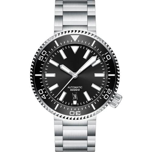 STEELDIVE 1976 Big Dial 46mm Diver Watch 1000m C3 Super Luminous Diving Watches NH35 Sapphire Automatic Watch Men Steel Dive