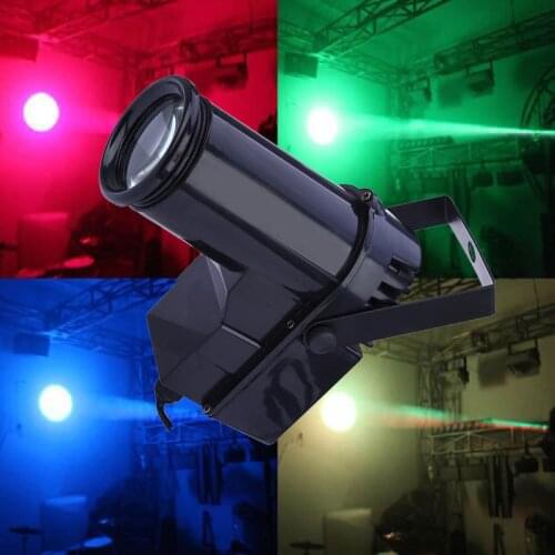 Colorful Beam Spotlight 10W RGBW LED Stage Light Pinspot Light Professional DMX 6CH DISCO KTV DJ Stage Effect Lighting