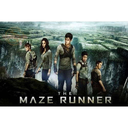 Best Nice Poster Custom Maze Runner 04 Silk Posters Cloth Fabric Poster For Bedroom As a Gift Canvas Poster