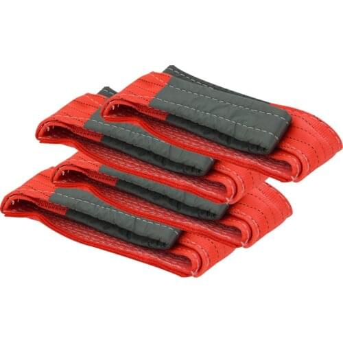 MroMax Polyester Flat Sling Polyester Load Bearing 4/5t Width 100/125mm Total Length 1/2/3/4/5m 4T3M/4T4M/4T5M/5T1M/5T2M 1/2/4pc