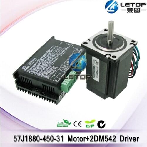 A Set 57J1880-450-31 motor and 2DM542 stepper motor driver for inkjet printer