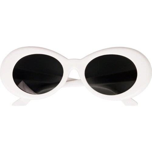 Novelty Black And Pink Oval Shape Sunglasses Funny Eye Party Glasses Suit Prop