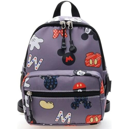 New Fashion Disney childrens bag Mickey Mouse Childrens Bacpack Mickey Minnie Mouse Pattern Backpack Kids Gifts