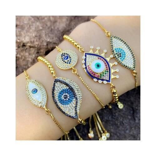 Punk Style New Bracelet Eyes Bracelet Femme Punk Evil Eye Bracelets For Women Metal Jewelry Pulseras Mujer Moda 2021