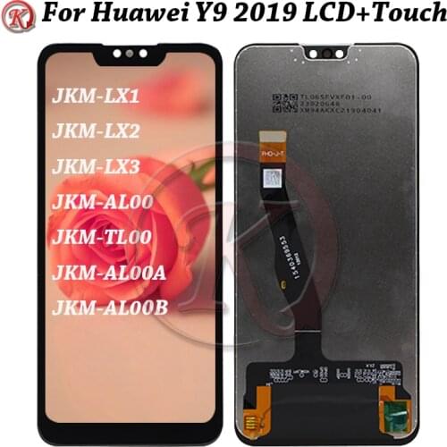OLED For Huawei Y9 2019 LCD Display WIth Frame Touch Panel Screen Y8S Enjoy 9+ JKM-LX1 LX2 LX3 AL00 TL00 AL00a AL00b Digitizer
