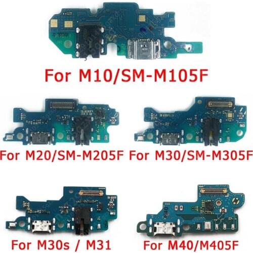 Original Charging Port For Samsung Galaxy M10 M20 M30 M30s M31 M40 Charge Board USB Connector PCB Socket Replacement Spare Parts