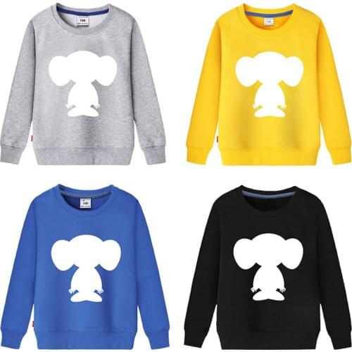 Boys autumn long sleeve hooded tops cartoon animals print hoodies toddler clothing kids baby boys costume for 2-8 years new 2021