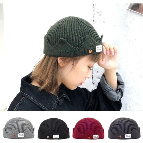 Thickening Knitted Beanie Womens Hat Winter Men Skullies Beanies Warm Casual Slouchy Hat Crochet Beanie Hat Female Baggy Cap