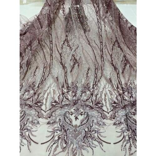 Latest African Laces High Quality Tulle Mesh Lace Fabric J-288884 Nigerian Embroidered Bridal Lace Fabric Wedding