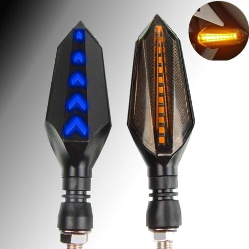 Motorcycle Turn Signal Light Flashing 12 LED lights For Kawasaki ZX-6 ZX-7 R RR ZX-9 R ZX-10R ZX-12R SUZUKI GSR600 GSR 750