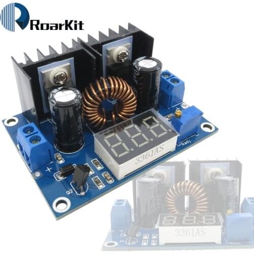 LED Voltmeter PWM Adjustable 4-36V To 1.25-36V Step-Down Board Module XL4016 8A 200W DC-DC Power drop Module
