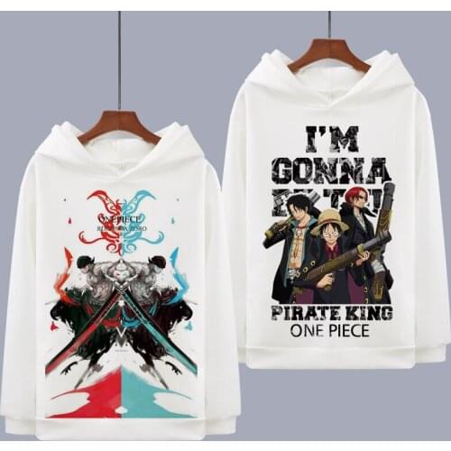 One Piece Cosplay Hoodie Cartoon Luffy Roronoa Zoro Usopp Printed Hoodies Winter Autumn Fleece Sweatshirts Casual Pullover