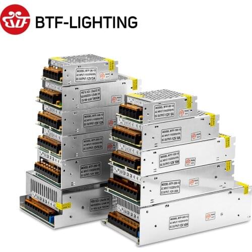 12V 1A/3A/5A/6.5A/8.5A/10A/12.5A/15A/16.5A/20A/25A/30A/40A/50A/60A Switch LED Power Supply Transformer