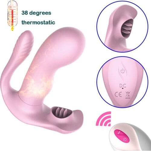 Vagina Dildo Vibrator Wearable Vibrating Panties Sex Toys for Women G Spot Clitoral Stimulator Wireless Butt plug Toys for Adult