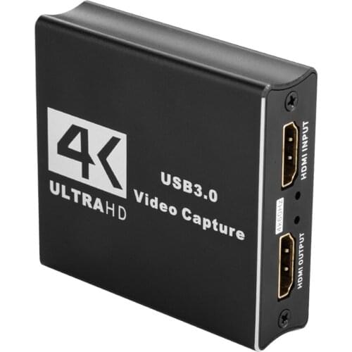 Video Capture USB3.0 Interface HD Input & Loop Out 4K@60Hz 1920*1080 Output Live Video Games & Live Streams are Easily Recorded