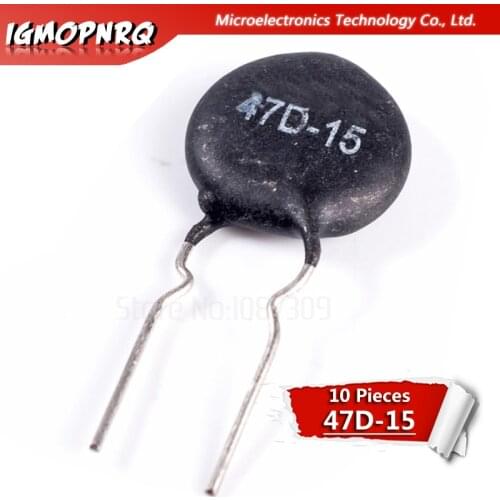 10pcs NTC Thermistor Resistor NTC 47D-15 Thermal Resistor