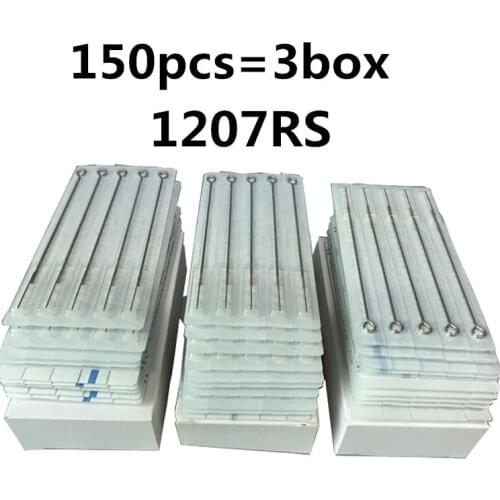 150Pcs Professional Tattoo Needles 7RS Round Shaders Sterilize Tattoo Needles Medical Stainless Steel Material Free Shipping