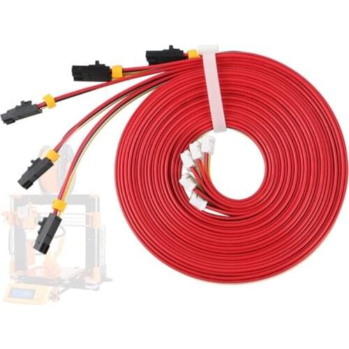 2021 5pcs 1m NAMA17 42 Stepper Motor Cables Mini-Rambo Einsy for Prusa I3 MK2 MK2S