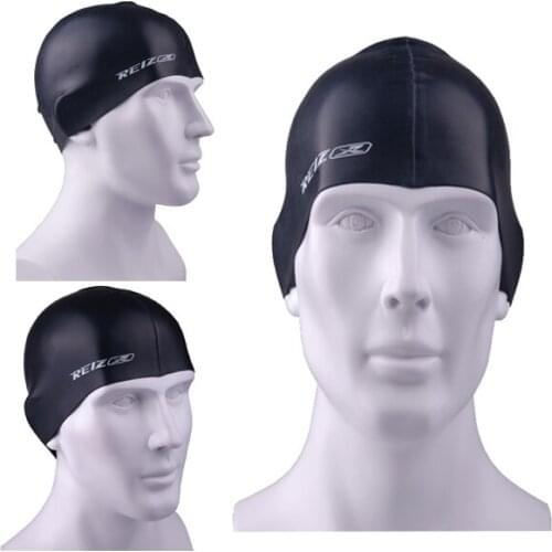 REIZ Unisex Adult & children particles Swimming cap waterproof/hair care 100% pure silica gel 4 colors