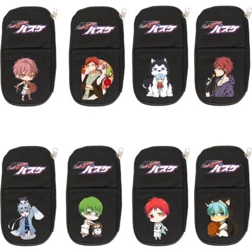 Kurokos Basketball Pencil Case Anime Cosplay Pen Bags Double Layer Zipper School Pencil Case Cosmetic Makeup Storage Box