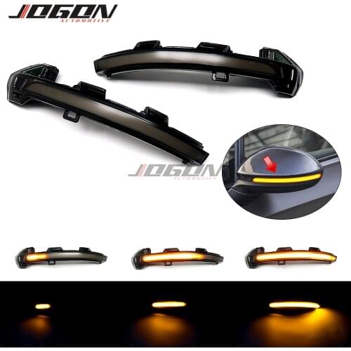 Black For VW Golf 8 GTI R GTE GTD MK8 2020 2021 Car Side Wing Mirror Indicator LED Dynamic Turn Signal Light Blinker Lamp