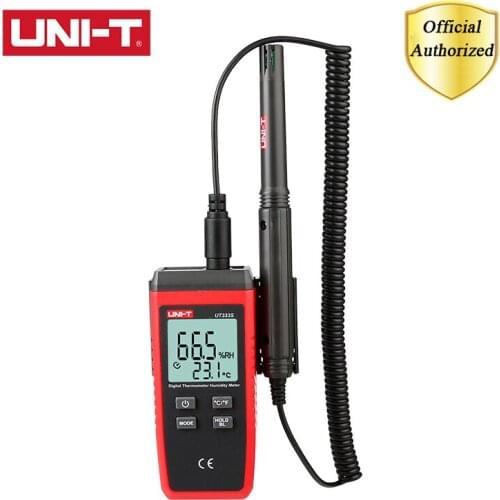 UNI-T UT333S Mini Digital Temperature Humidity Meter LCD Backlight Outdoor Hygrometer Overload Indication Unit Conversion
