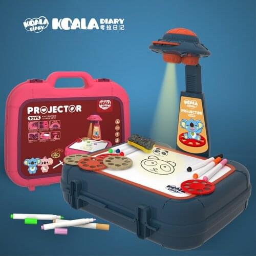 Kids Led Projector Art Painting Table Drawing Board Set Childrens Educational Learning 48 Painting Tools Art Toys Gifts