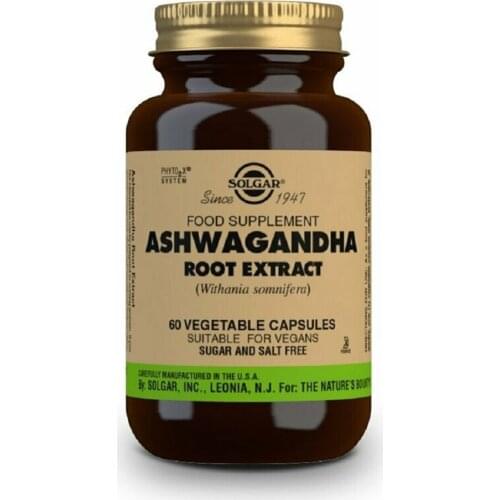 SOLGAR Ashwagandha root extract 60 vegetable capsules