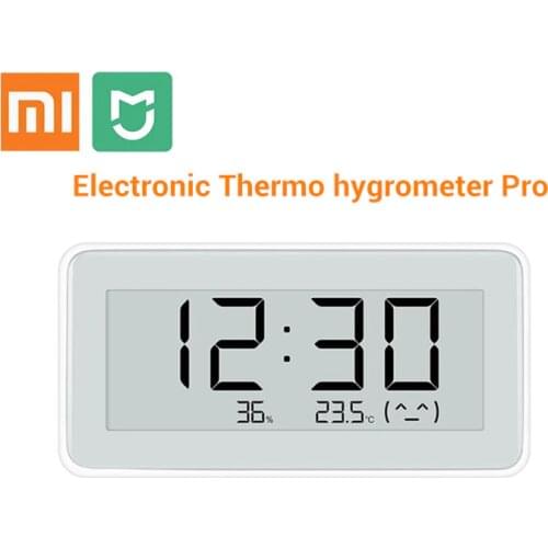 Xiaomi Mijia Electronic Thermo-hygrometer Pro BT4.0 Wireless Smart Electric Digital Therometer Hygrometer Temperature Clock