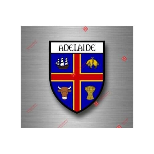 Personality Sticker Decal Souvenir Car Coat Arms Shield City Travel Australia Adelaide Car Decal Decoration Laptop
